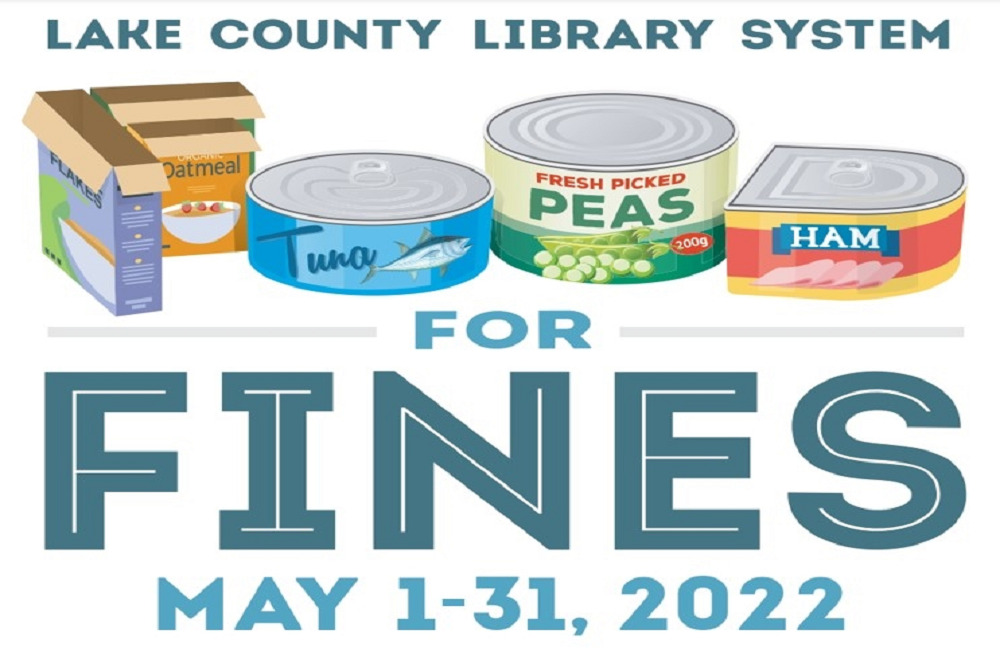 Lake County to forgive library card fines in exchange for food donations