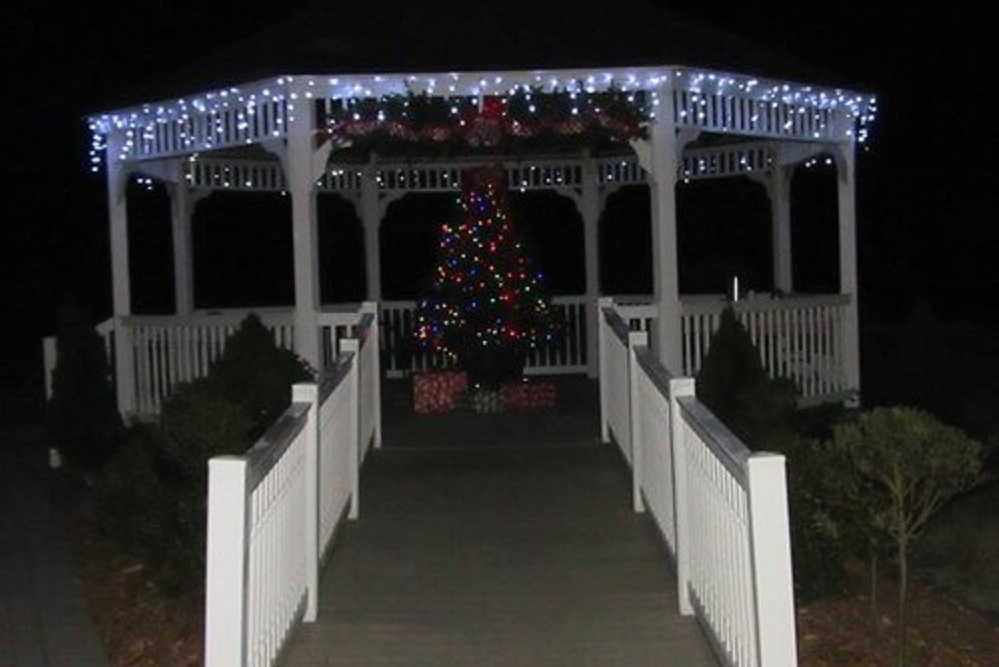 Lighting the Gazebo Tree on December 4