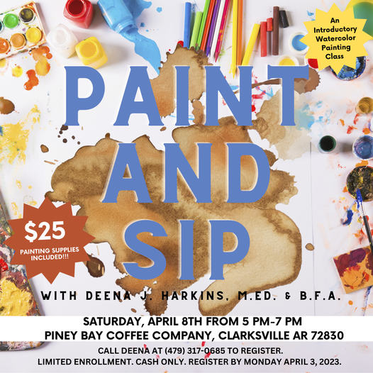 Paint And Sip to be held April 8, 2023