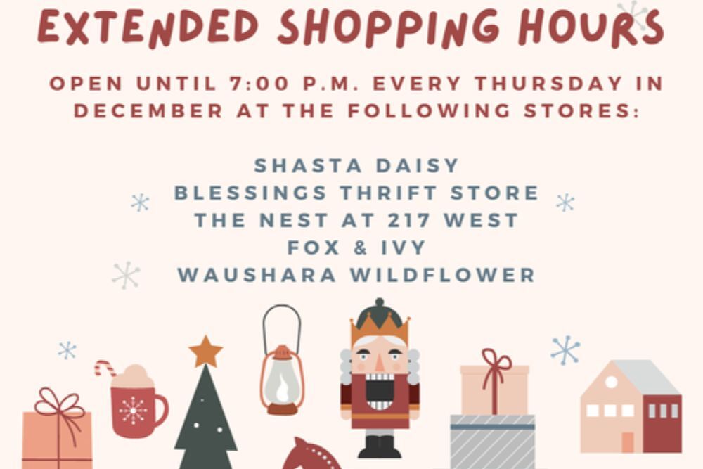 Extended Shopping Hours on December 22