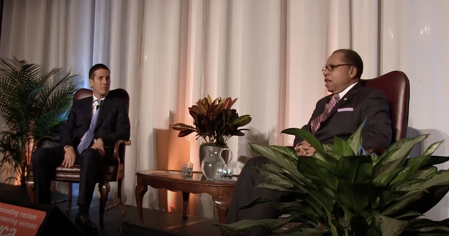 U.S. Senate Candidate Bernie Moreno (R-Westlake) talked about his mother's Catholicism at a YWCA "Forum on Race." U.S. Senate Candidate Bernie Moreno (R-Westlake) talked about his mother's Catholicism at a YWCA "Forum on Race."
