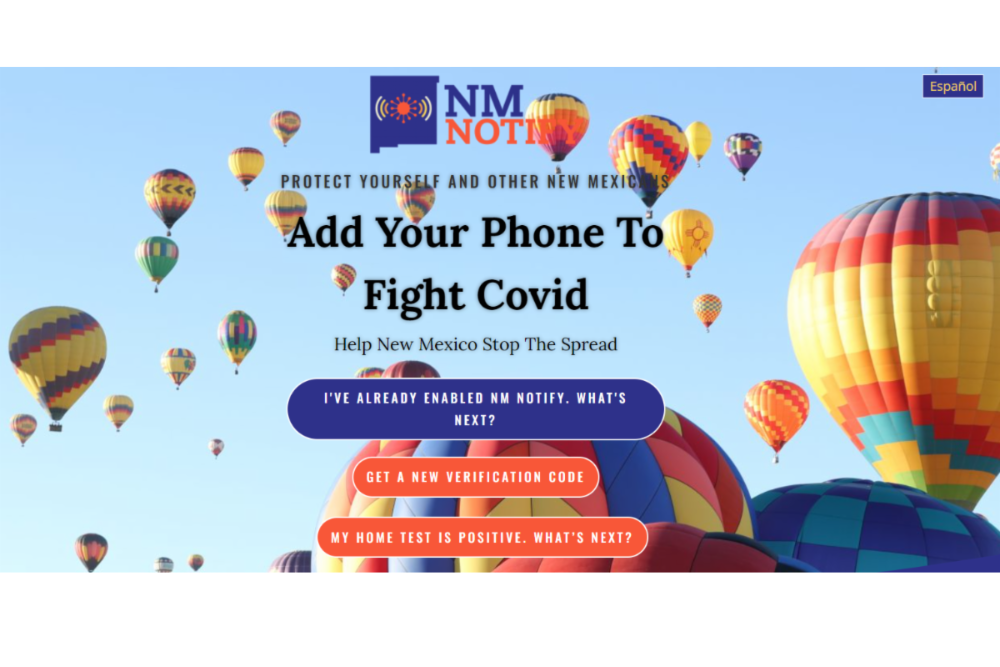 New Mexicans Encouraged to use NM Notify app to Report Positive COVID-19 Home Tests