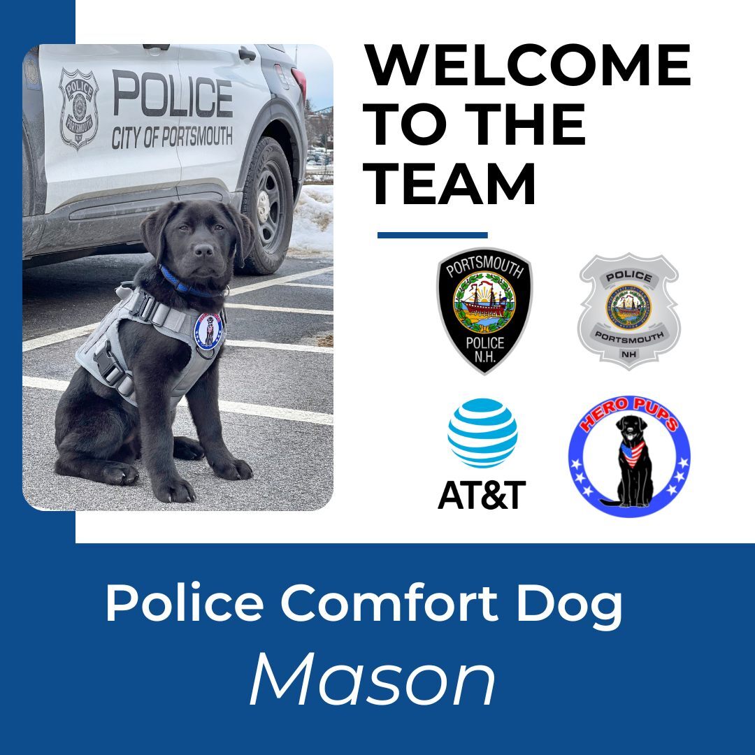 Portsmouth Police Department has launched a new program in conjunction with Hero Pups, and powered by AT&T.