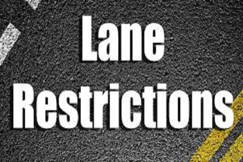 Lane Restrictions – W. Centre Ave.