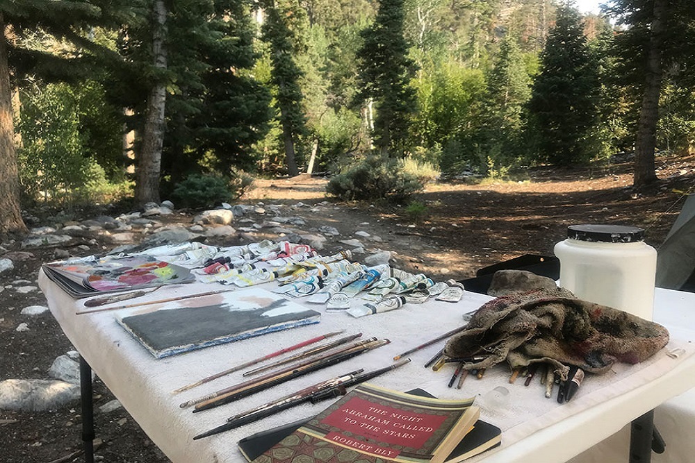 Inaugural artist-in-resident completed three-week creative camping expedition