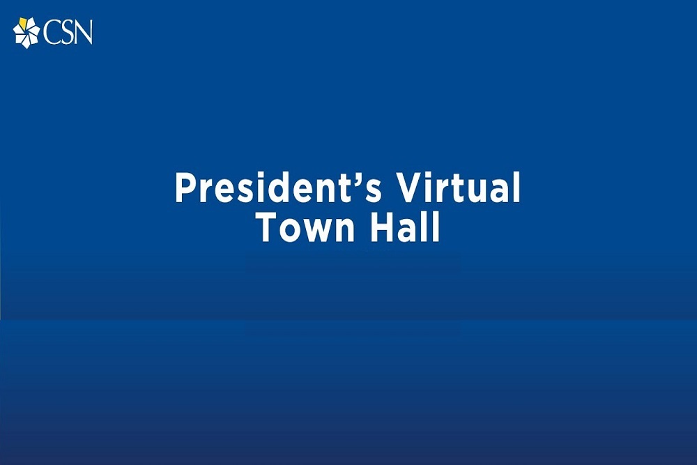 COLLEGE OF SOUTHERN NEVADA: President Virtual Town Hall for Faculty and Staff on July 29