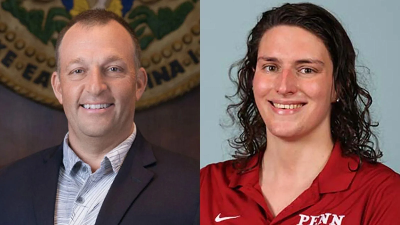 Hawaii Gov. Josh Green, left, and University of Pennsylvania male swimmer Will "Lia" Thomas - State of Hawaii / Penn Athletics Hawaii Gov. Josh Green, left, and University of Pennsylvania male swimmer Will "Lia" Thomas - State of Hawaii / Penn Athletics