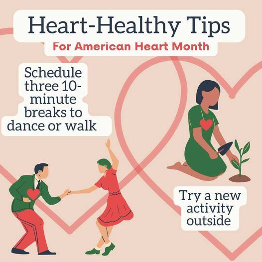 Healthy-Healthy Tips for American Heart Month