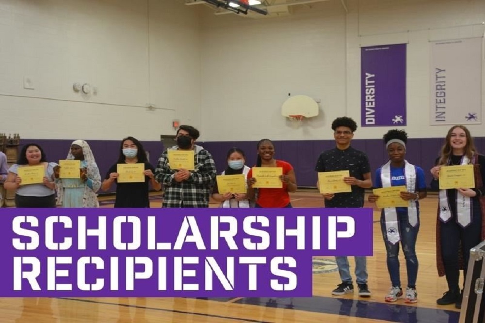 Celebrating Scholarship Recipients At Brooklyn Center High School