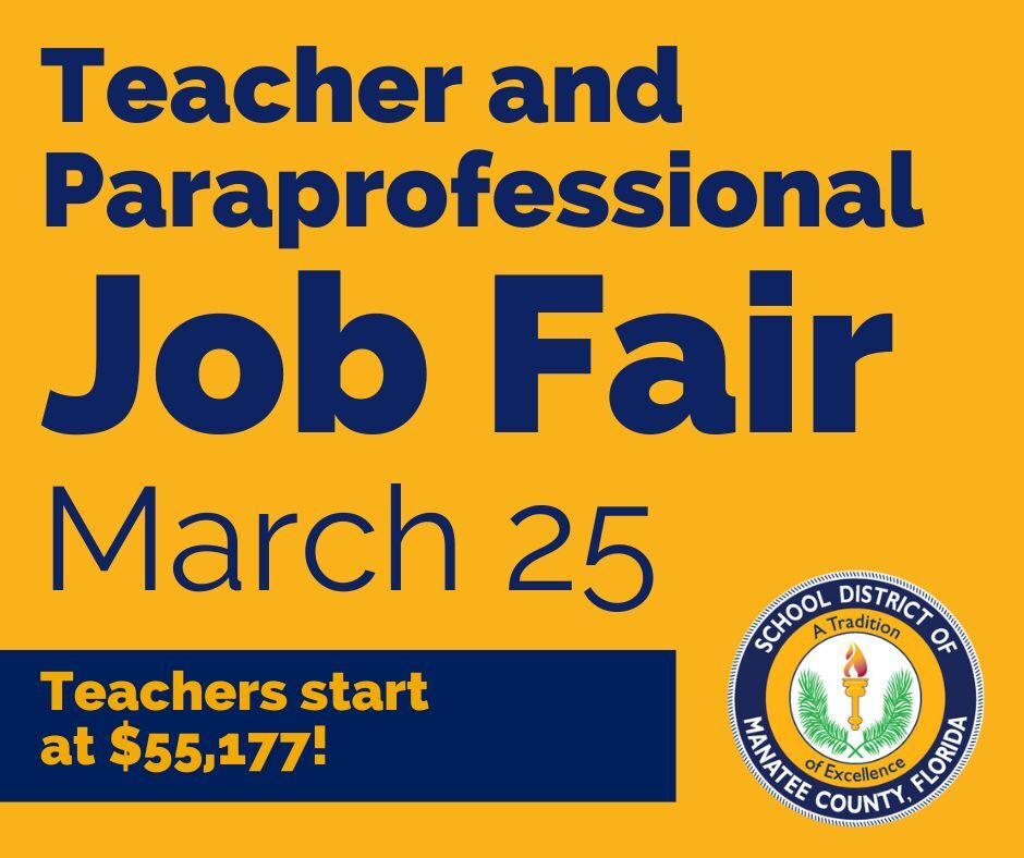 Teacher and Paraprofessional Job Fair March 25 Teacher and Paraprofessional Job Fair March 25