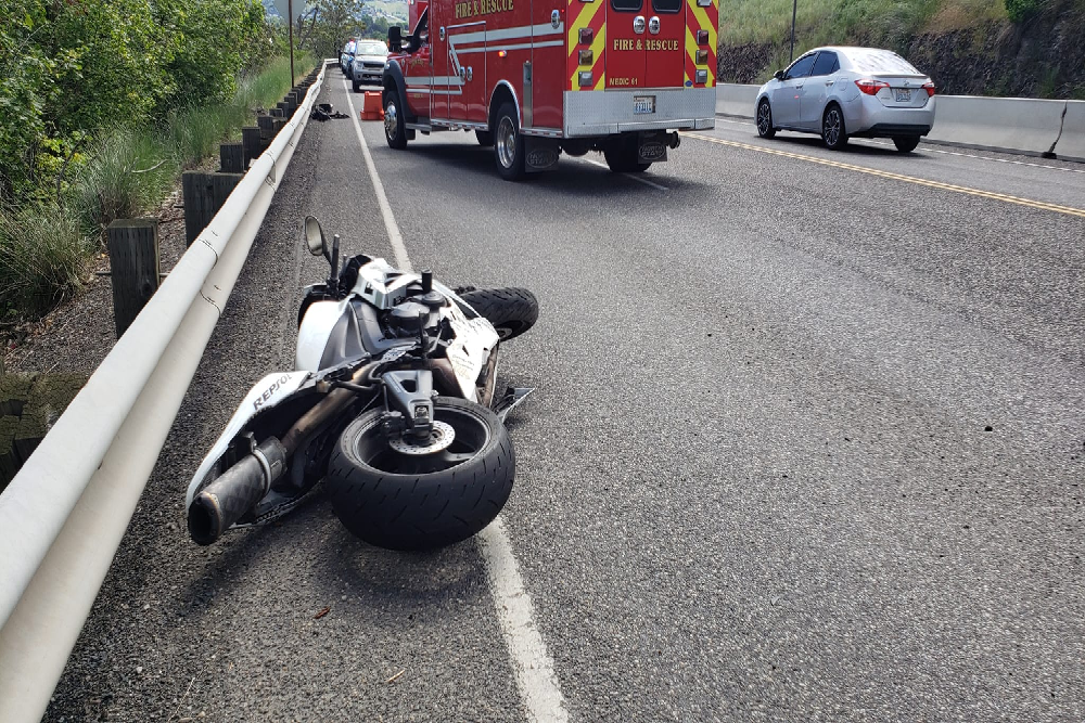 Motorcycle Rider Crashed on Scenic Way Clarkston, Washington Motorcycle Rider Crashed on Scenic Way Clarkston, Washington