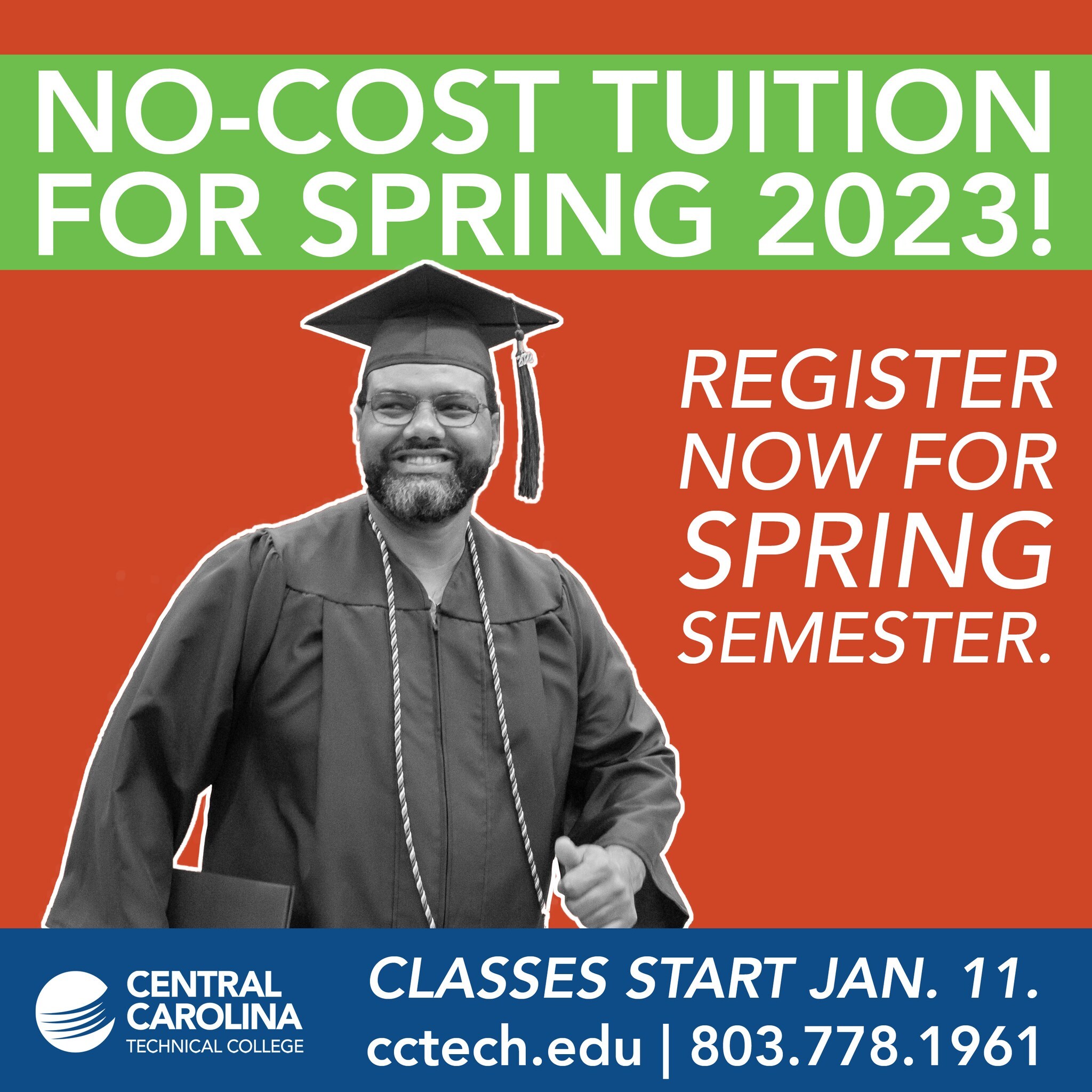 No-Cost Tuition for the spring 2023