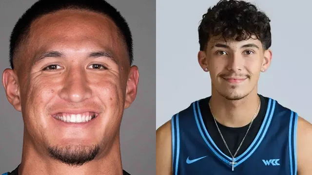 Tetairoa McMillan and Brandon Benjamin Tetairoa McMillan and Brandon Benjamin