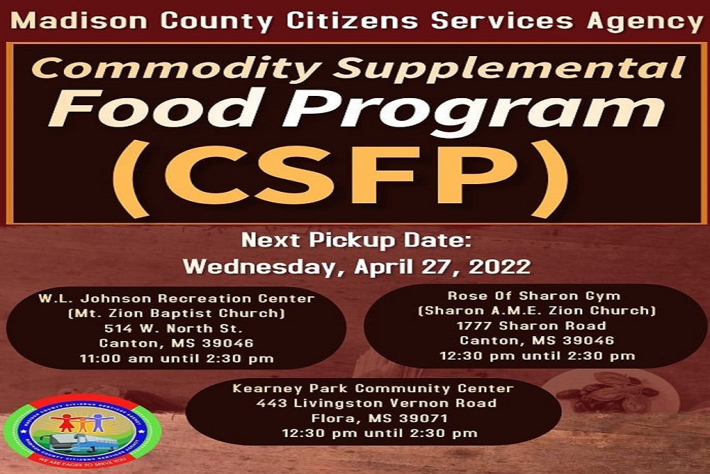 Madison County Citizens Services Agency – Commodity Supplemental Food Program (CSFP)