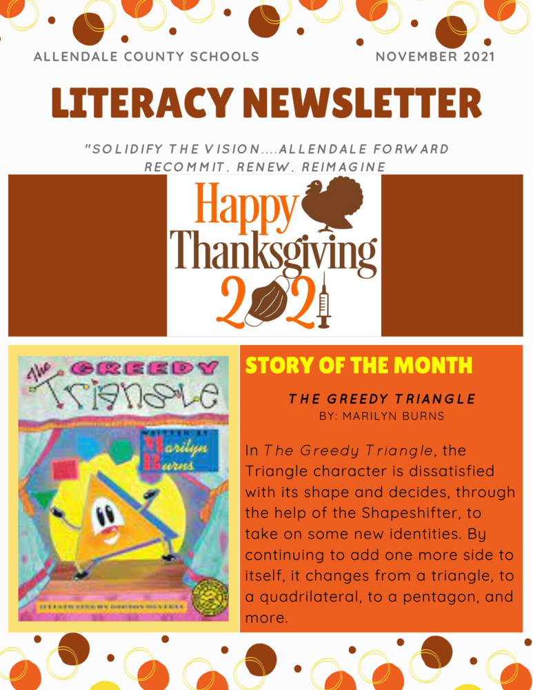 Allendale County Schools: November Literacy Newsletter