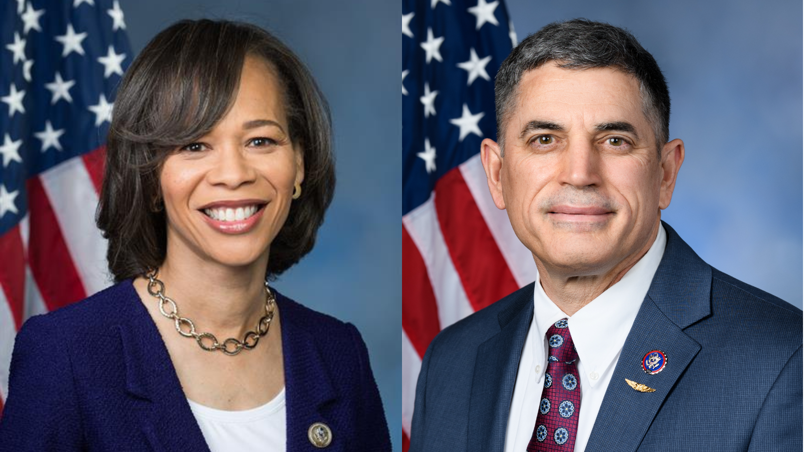 Delaware Rep. Lisa Blunt Rochester, left, and Rep. Andrew Clyde (R-Georgia) - Rep. Lisa Blunt Rochester and Rep. Andrew Clyde