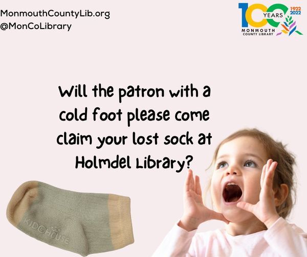 Lost & Found Alert at Holmdel Library Lost & Found Alert at Holmdel Library