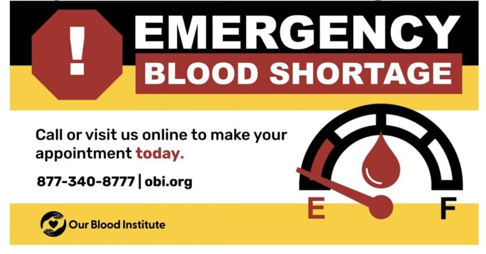 Emergency Blood Shortage