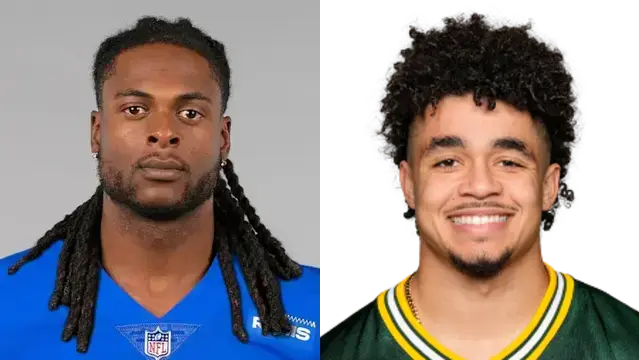 Davante Adams and Evan Williams