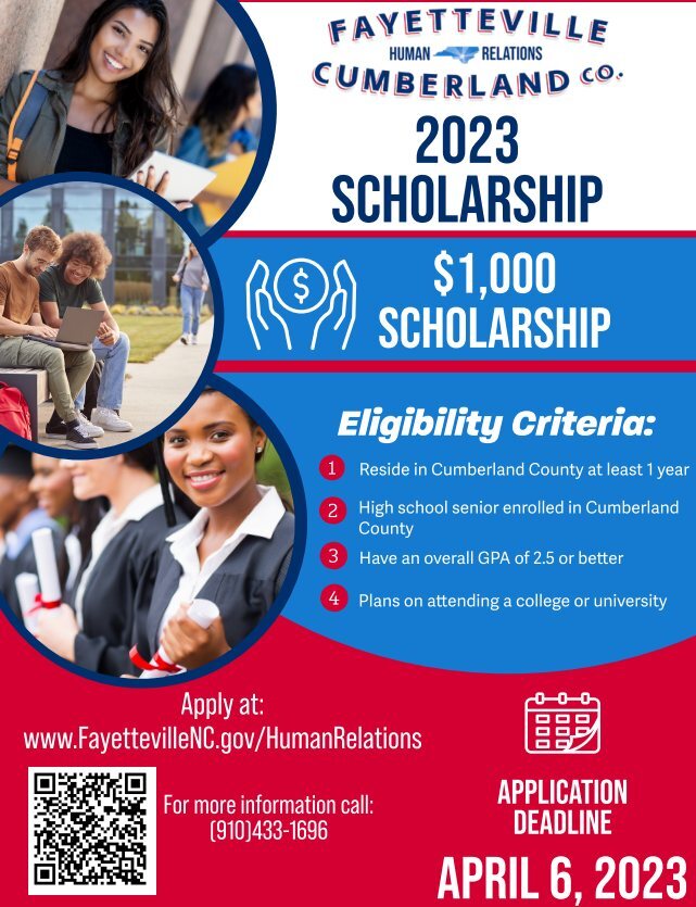 CITY OF FAYETTEVILLE: Fayetteville-Cumberland Human Relations Commission (FCHRC) Scholarship