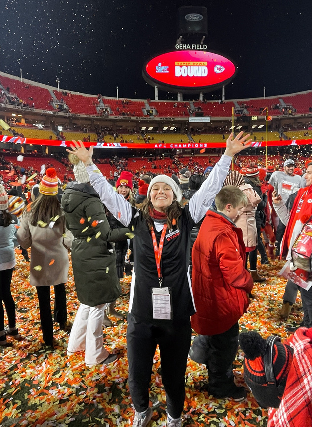 HCC’s Megan Donner Experiences Super Bowl LVII as Chief