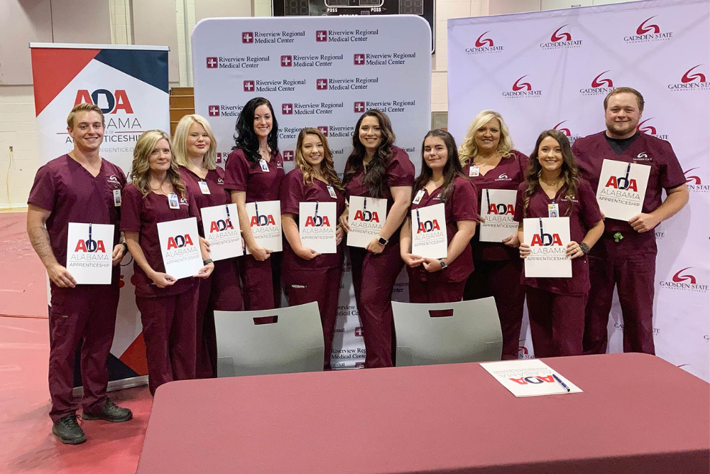 Gadsden State hosts signing event for new RN Apprenticeship Program