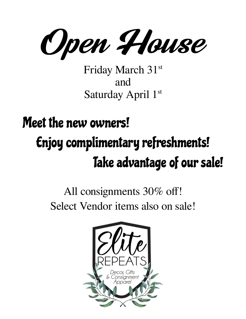 Elite Repeats Annual Open House Celebration Elite Repeats Annual Open House Celebration