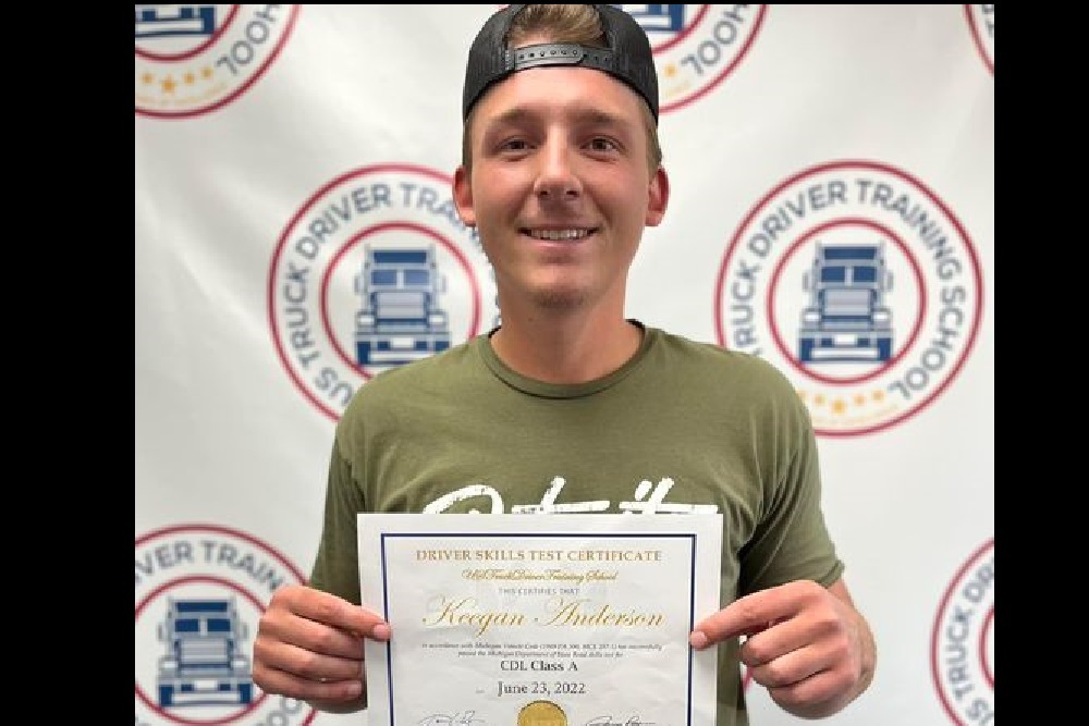 Congratulations to Keegan Anderson on obtaining his Class A CDL
