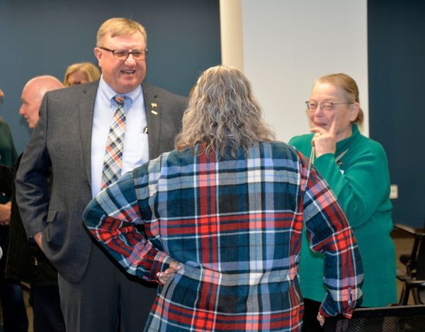 COUNTY OF SHERBURNE: We said Thank You to Commissioners Barbara Burandt and Felix Schmiesing for their service to Sherburne County