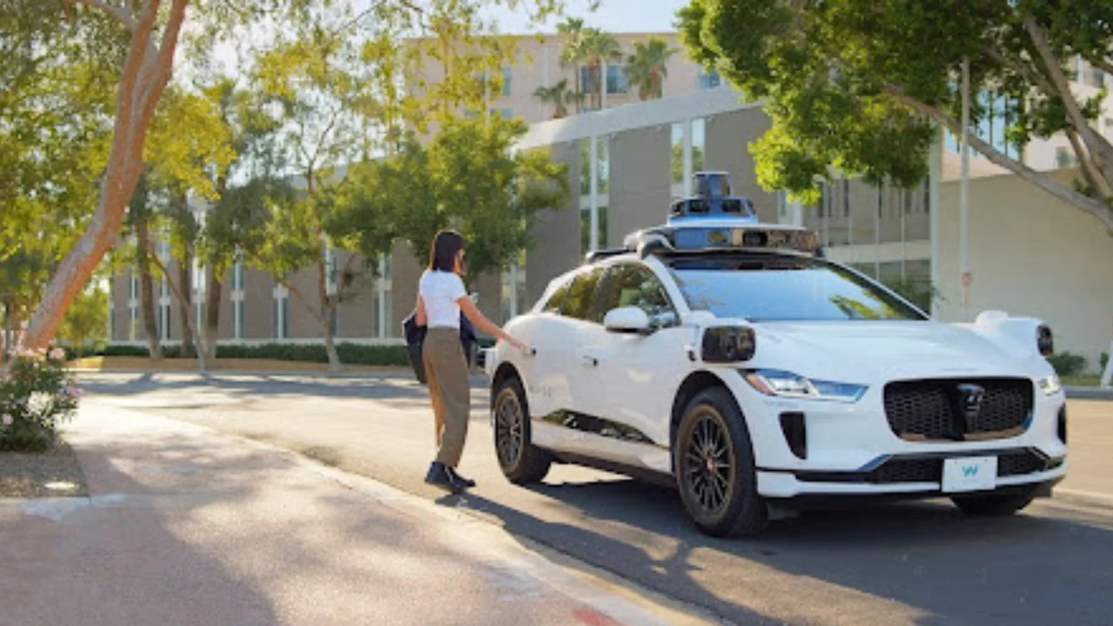Waymo autonomous vehicle in operation Waymo autonomous vehicle in operation