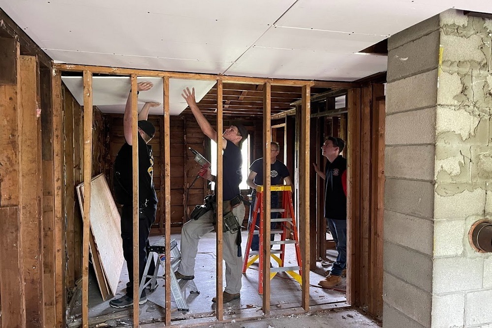 North Yarmouth Fire Rescue Live Fire Trainings Building