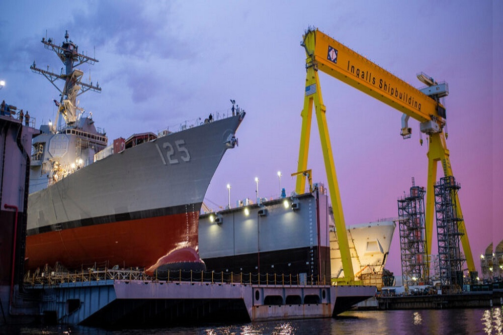 HII Christens Destroyer Jack H. Lucas (DDG 125)