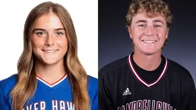Caroline Calkins and Reid Sturn