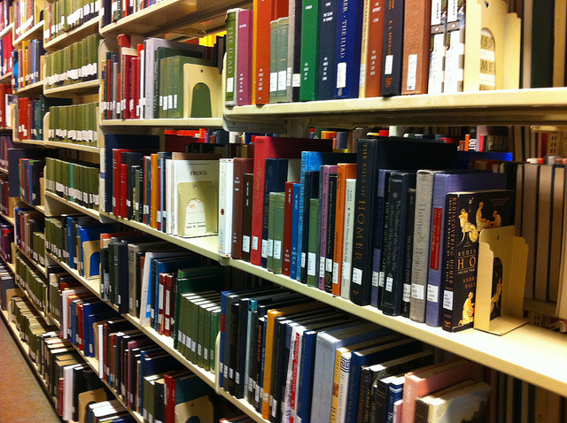 Thankfully, many people still use public libraries!