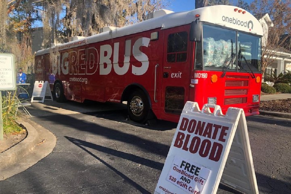 Greater Bluffton Chamber of Commerce: Big Red Bus Blood Donation Greater Bluffton Chamber of Commerce: Big Red Bus Blood Donation
