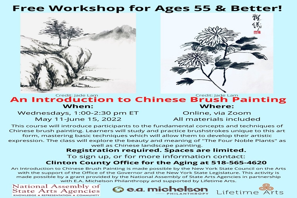 Clinton County Office for the Aging – An Introduction to Chinese Brush Painting