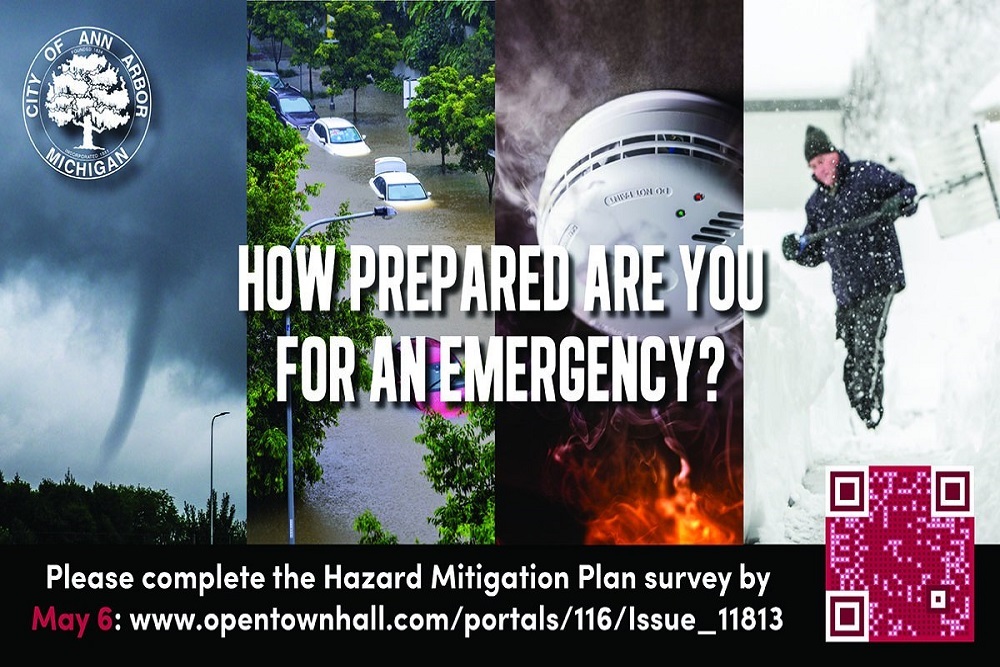 Community feedback to update our five-year Hazard Mitigation Plan