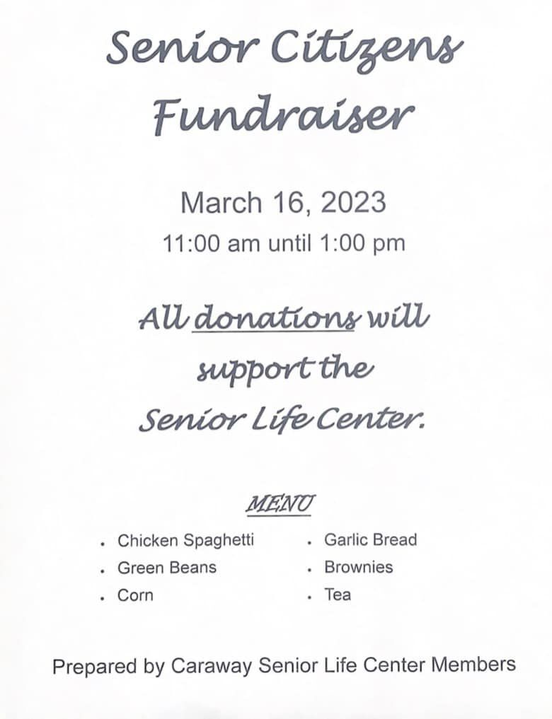 Senior Citizen Fundraiser on March 16, 2023 Senior Citizen Fundraiser on March 16, 2023