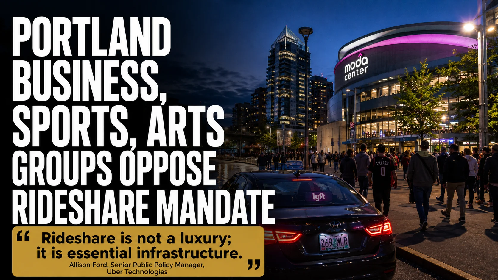 Portland coalition opposes proposed rideshare take-rate mandate