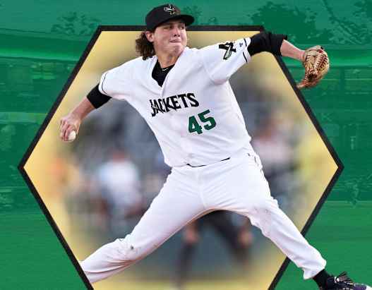 GreenJackets’ Hoffmann named pitcher of the week after earning first win on hill