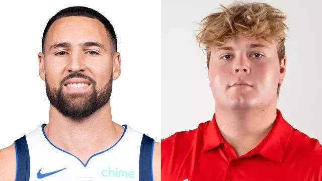 Klay Thompson and Ben Baker