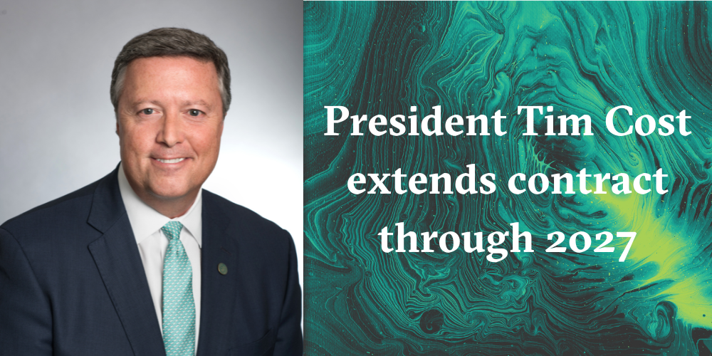 Jacksonville University and President Tim Cost extend contract agreement to 2027