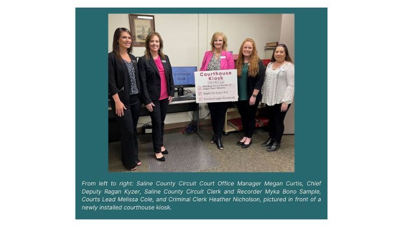 Courthouse Kiosk Will Help Court Users in Saline County Circuit Court