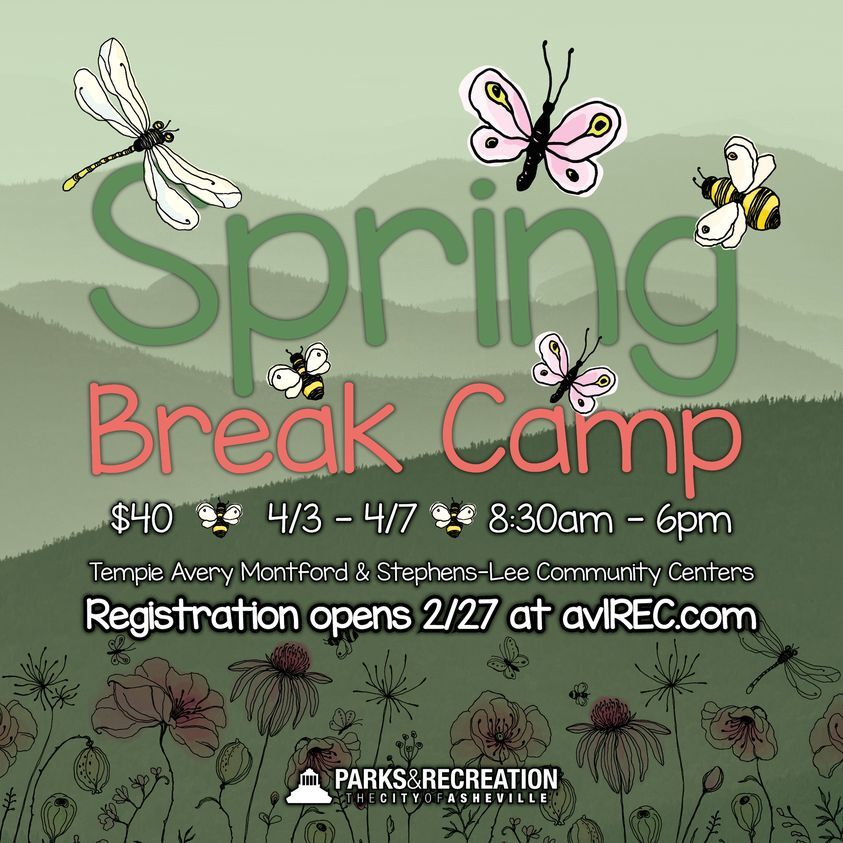 CITY OF ASHEVILLE PARK AND RECREATION DEPARTMENT: Spring Break & TR OAKS Spring Break Camps – Registration open