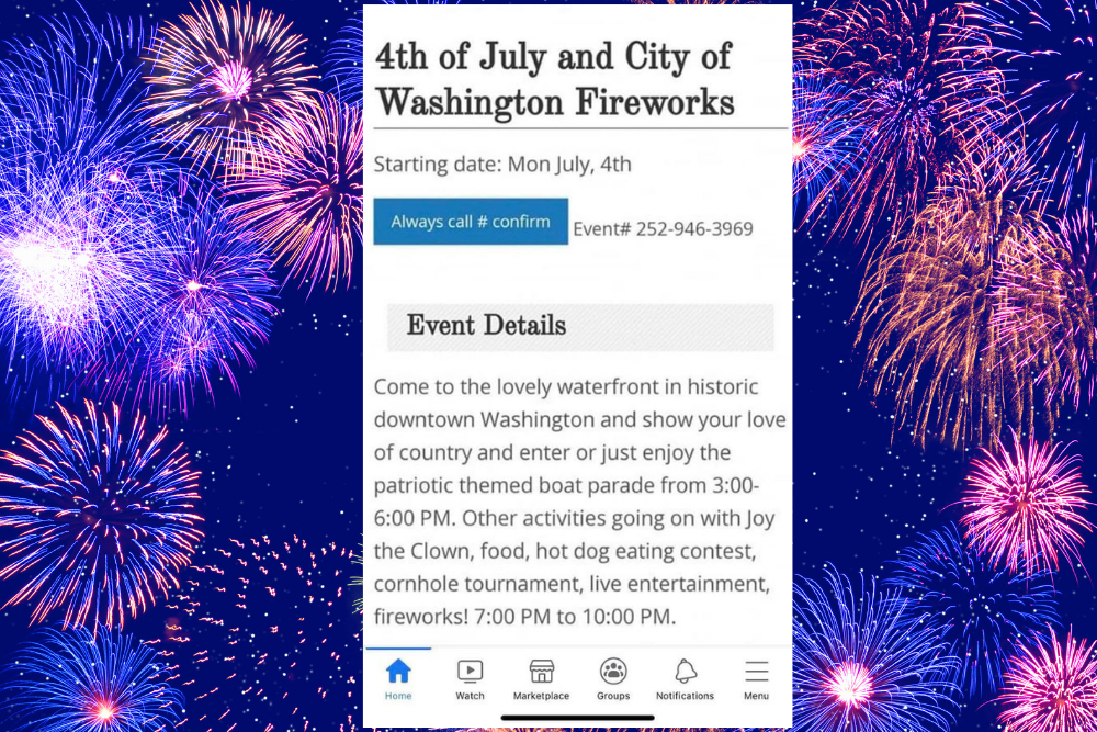 CITY OF WASHINGTON: 4th of July and Fireworks CITY OF WASHINGTON: 4th of July and Fireworks