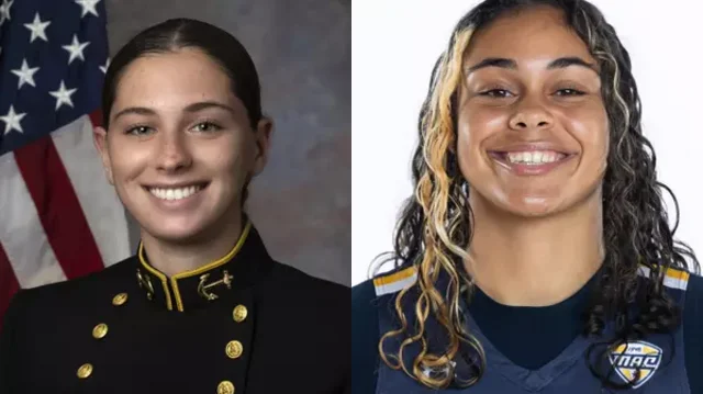 Which former Ocean County Leader area high school standouts will be in action on Saturday, Feb. 22?