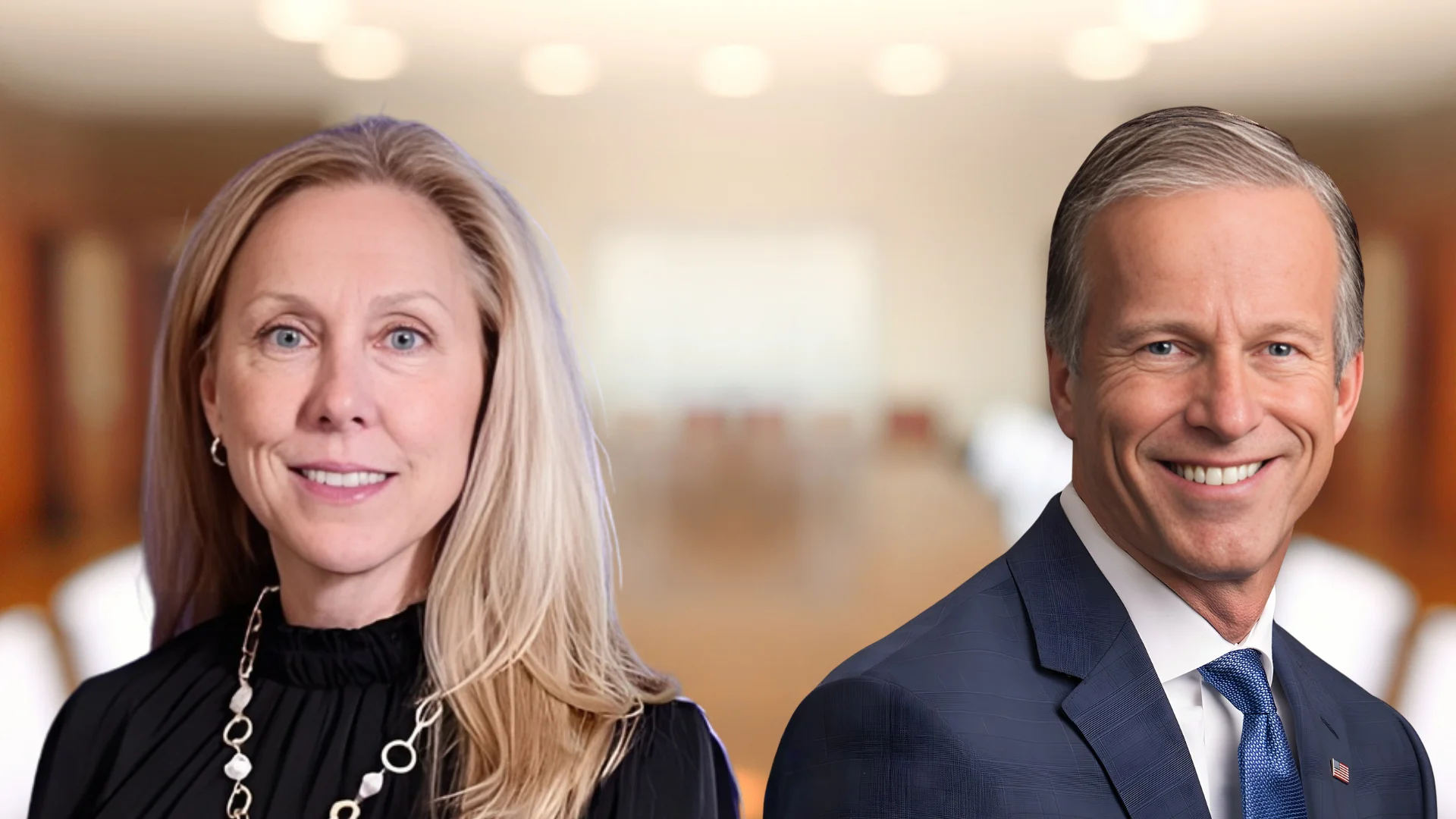 Dawn Keefer (left), Senate Majority Leader John Thune (right) Dawn Keefer (left), Senate Majority Leader John Thune (right)