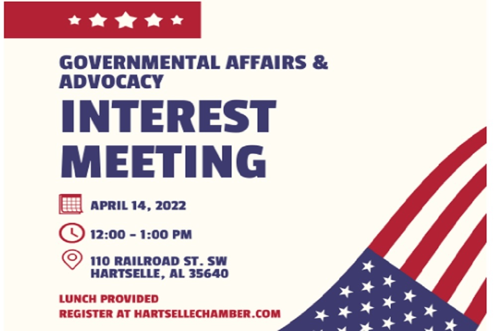 Governmental Affairs & Advocacy Interest Meeting on April 14