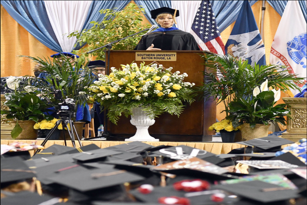 Feeding America CEO encourages graduates to ‘keep climbing’ amid challenges