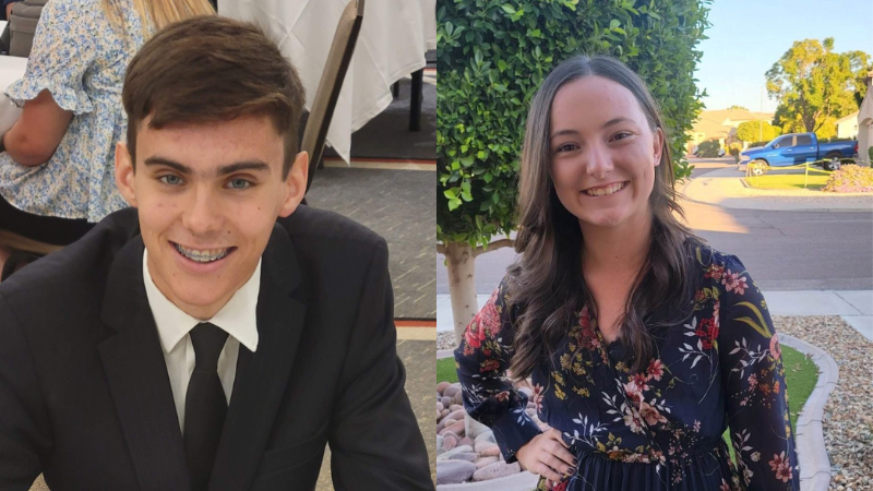 Josh Kenchington, chairman, Jenna Rayne, youth advisor of Arizona Teenage Republicans